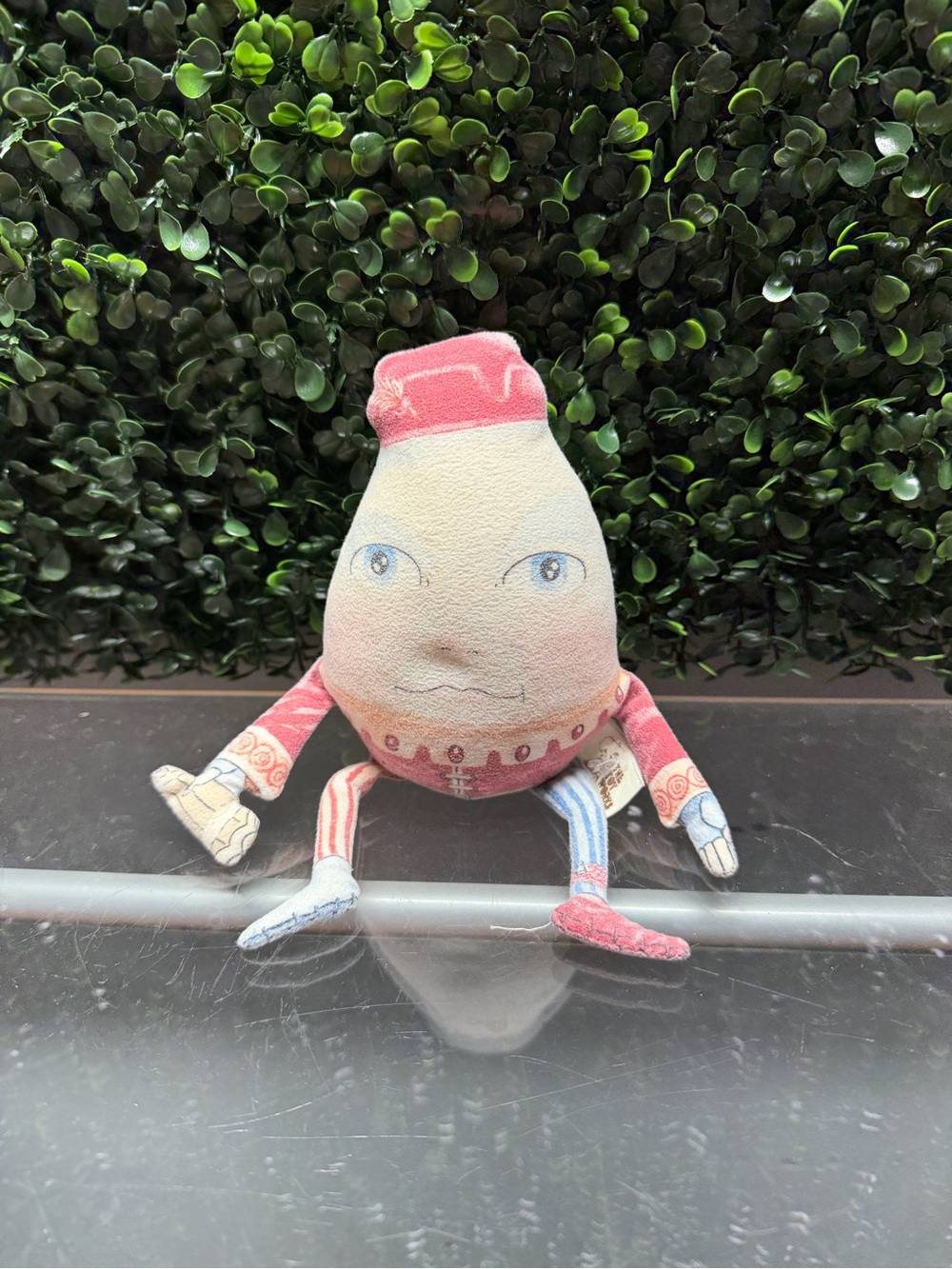 The Toy Works Whimsical Egg-Shaped Plush Doll in Cream, Pink & Blue